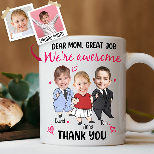 Liebe Mama, super gemacht! Wir sind klasse! - Personalisierte Muttertasse