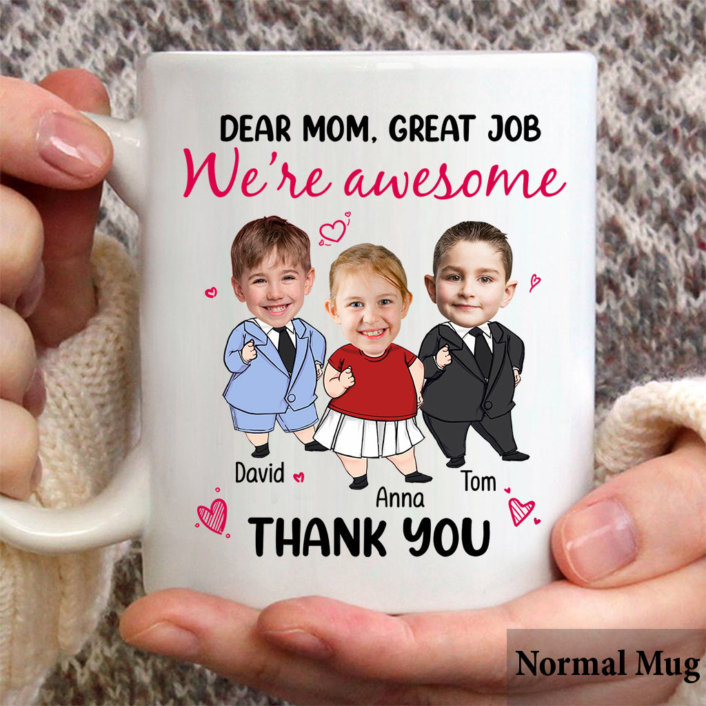 Liebe Mama, super gemacht! Wir sind klasse! - Personalisierte Muttertasse