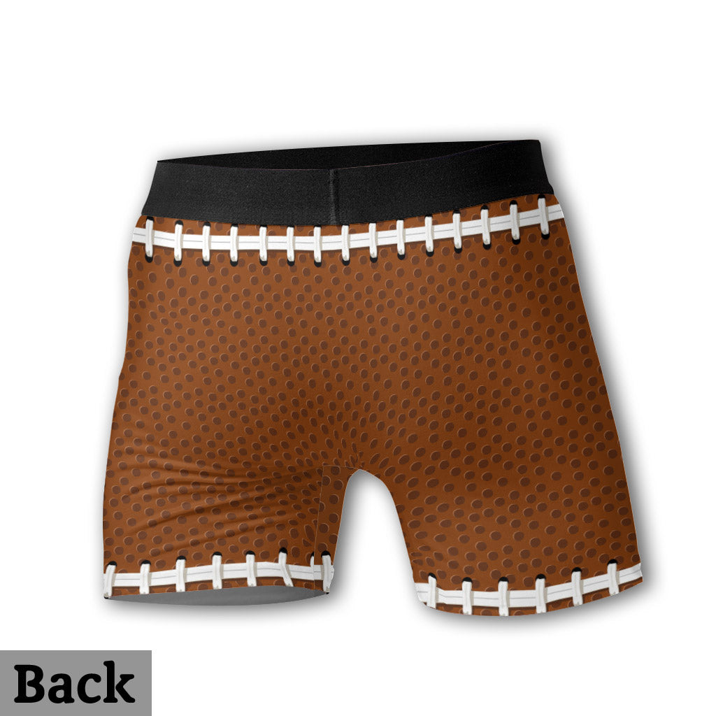 Essen, Schlafen, Fußball, und wieder von vorn – personalisierte Fußball-Boxershorts für Herren