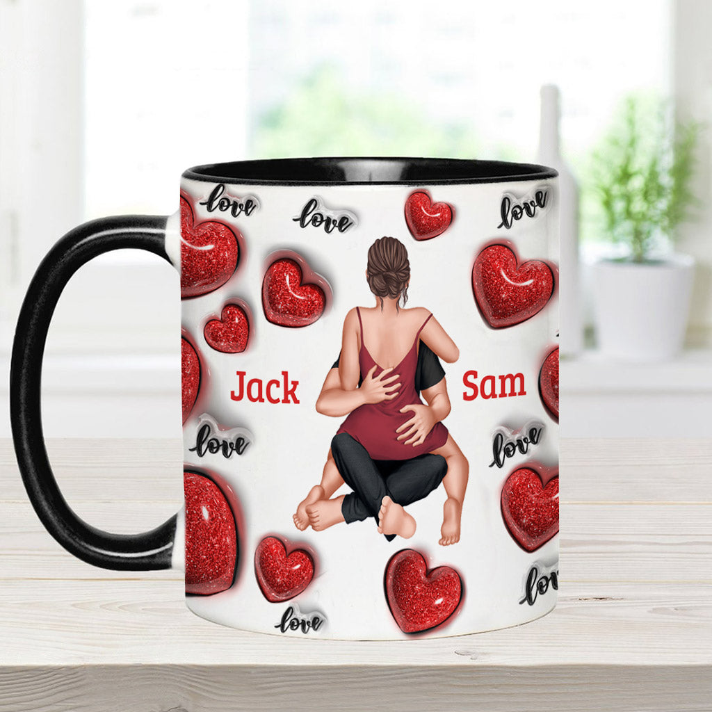 Jeden Tag Ich liebe dich - Personalisierte Tasse für Paare