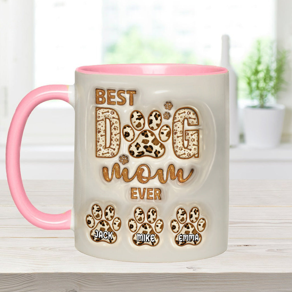 Die beste Hundemama aller Zeiten - Personalisierte Tasse mit Hundemotiv