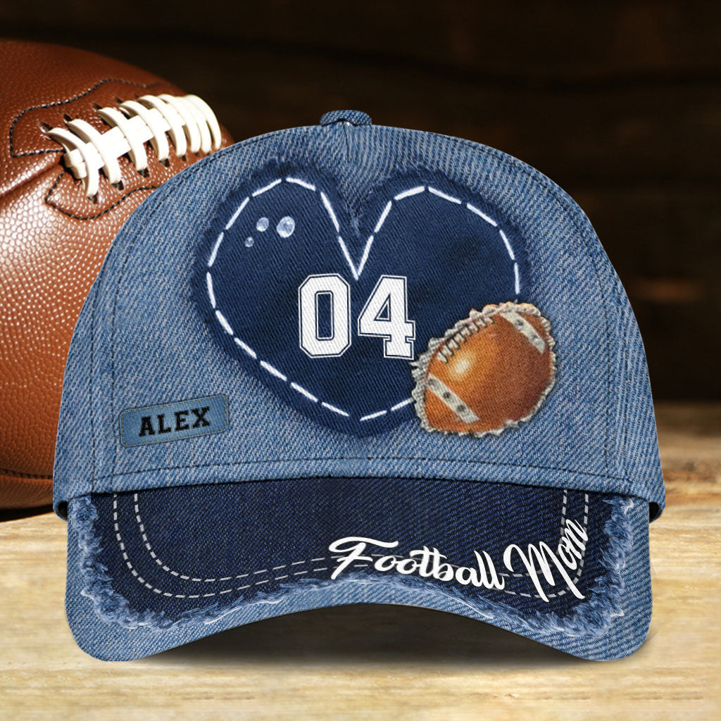 Football Mom – Personalisierte klassische Football-Kappe