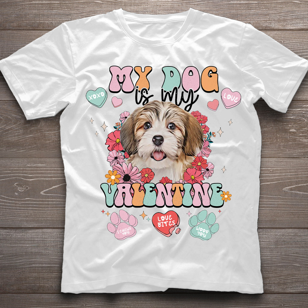 Mein Hund ist mein Valentinsschatz – Personalisiertes Hunde-T-Shirt und Hoodie