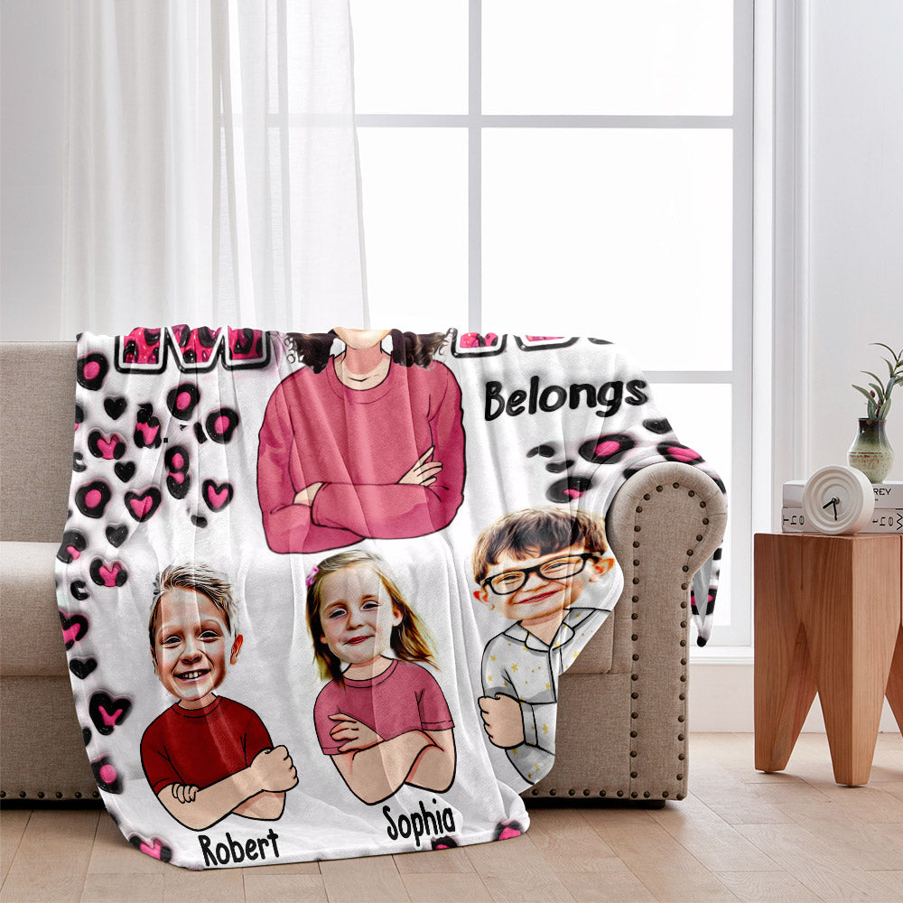 Diese Mama gehört - Personalisierte Mutterdecke
