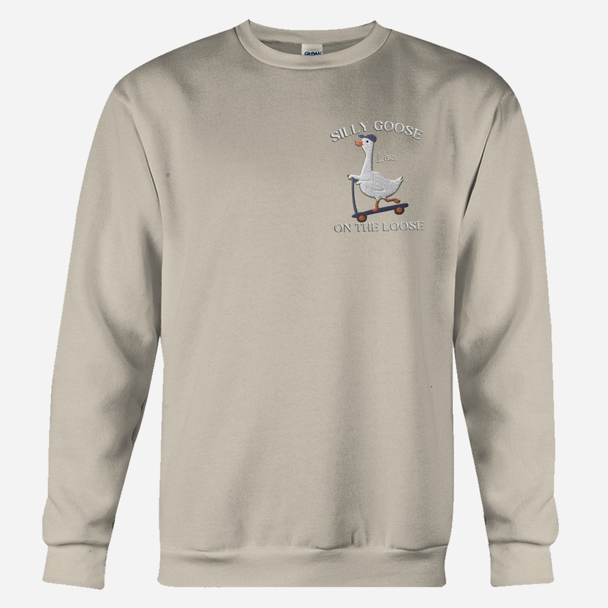 Besticktes Sweatshirt mit sarkastischem Spruch – Personalisierter Pullover mit Stickerei