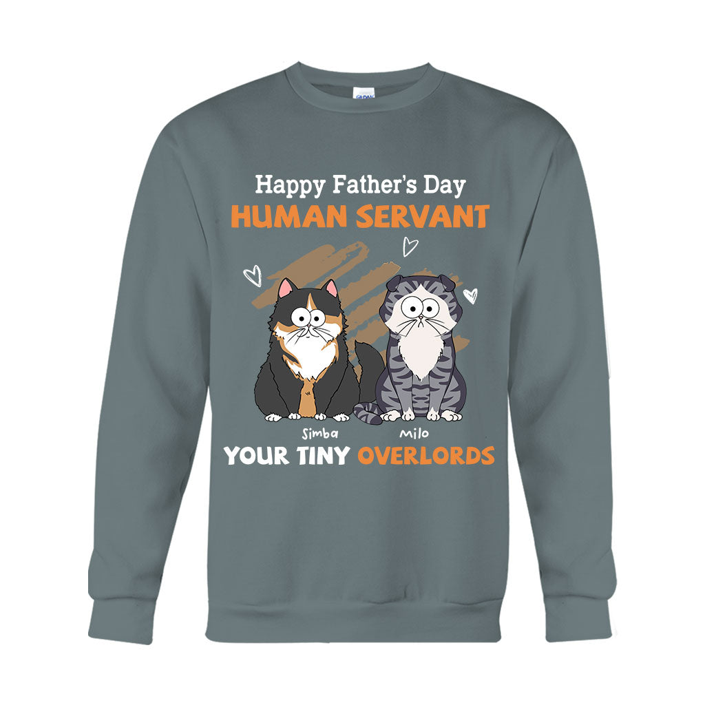 An meinen menschlichen Diener – Personalisiertes Katzen-T-Shirt und Hoodie