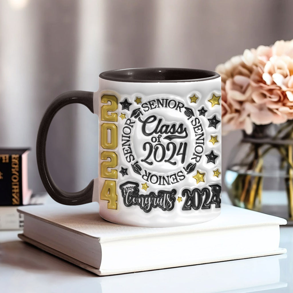 Abschlussjahrgang 2024 – Personalisierte Tasse mit Abschlussakzent