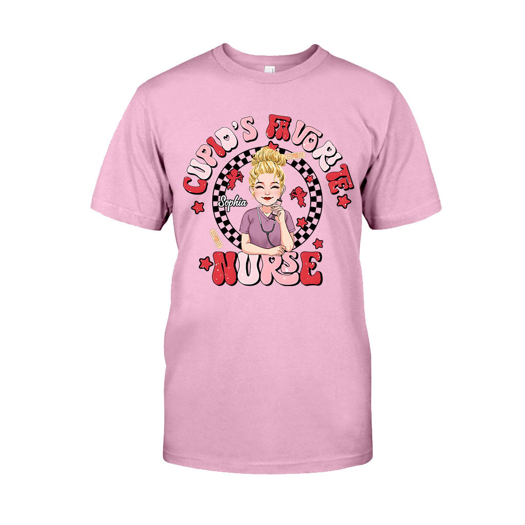 Cupid Lieblingskrankenschwester – Personalisiertes T-Shirt und Hoodie für Krankenschwestern
