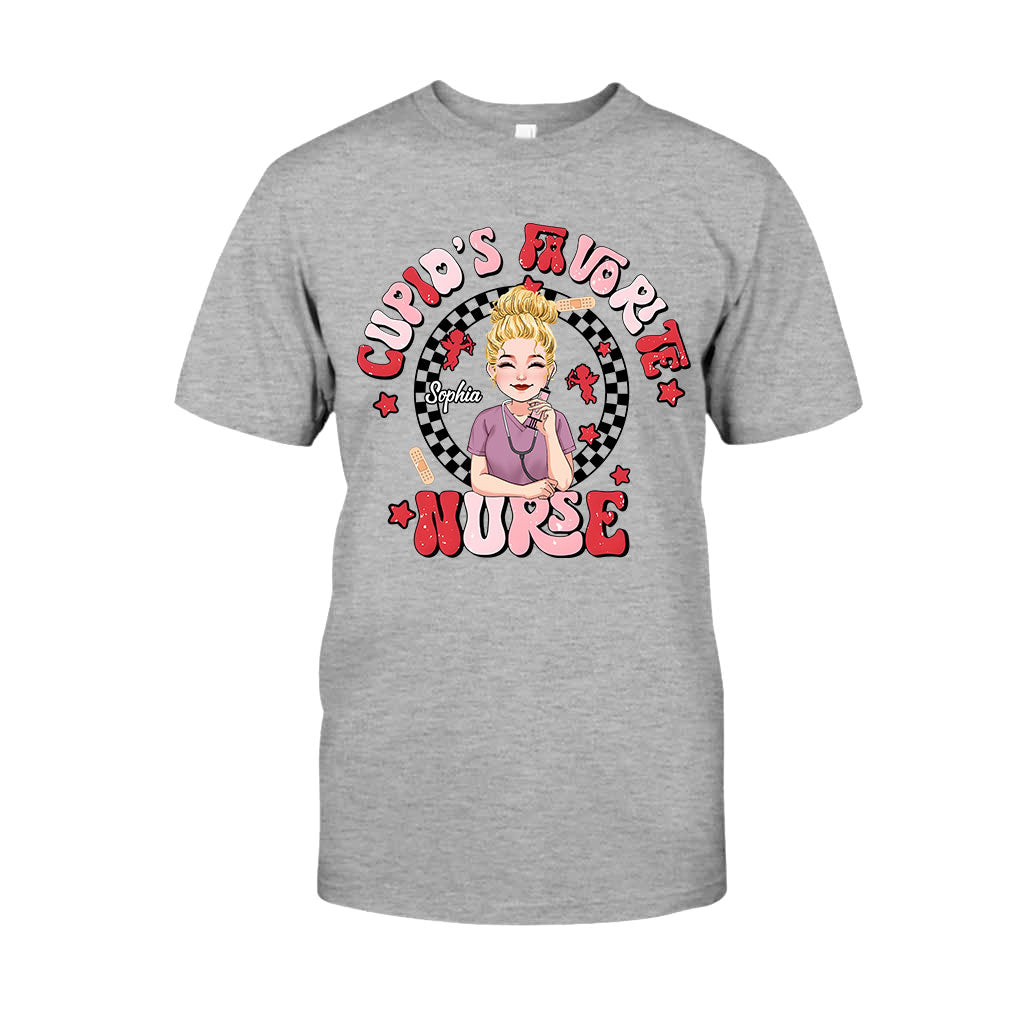 Cupid Lieblingskrankenschwester – Personalisiertes T-Shirt und Hoodie für Krankenschwestern