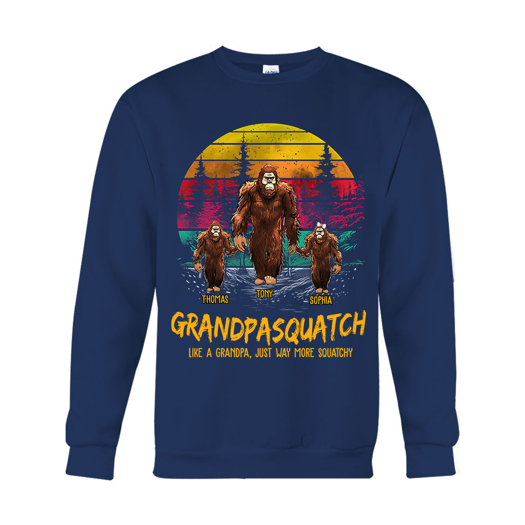 Papasquatch – Personalisiertes Vater-T-Shirt und Hoodie