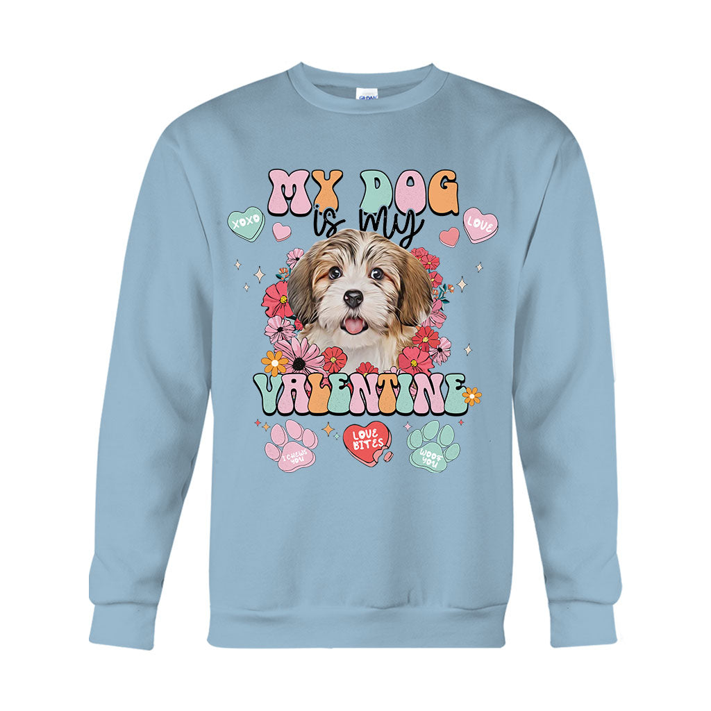 Mein Hund ist mein Valentinsschatz – Personalisiertes Hunde-T-Shirt und Hoodie