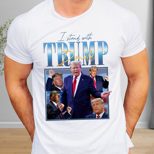 Ich stehe zu Trump – T-Shirt und Hoodie