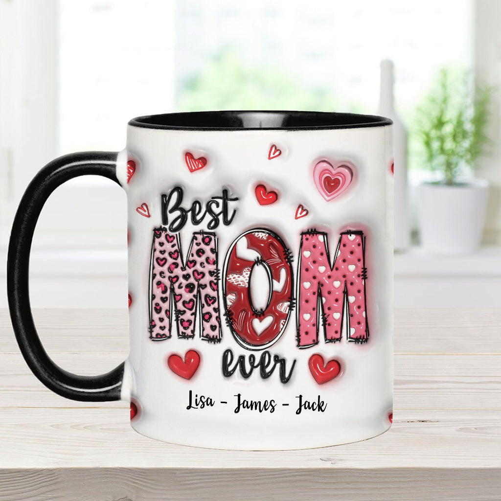 Beste Mama aller Zeiten - Personalisierte Tasse mit Muttermotiv