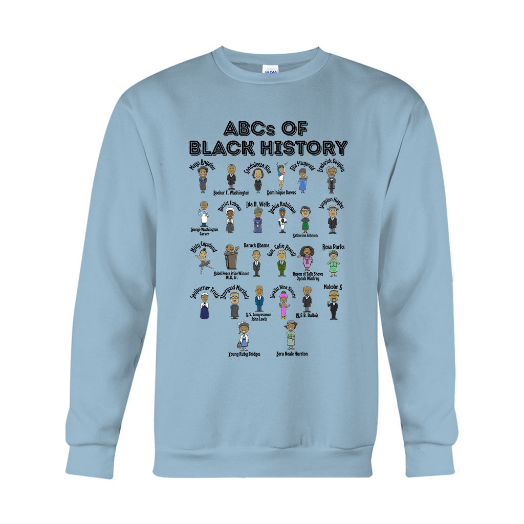 ABCs der schwarzen Geschichte – Personalisiertes T-Shirt und Hoodie für Afroamerikaner
