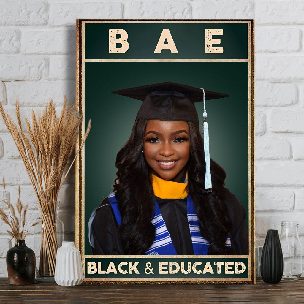 Black And Educated - Personalized African American Canvas And Poster