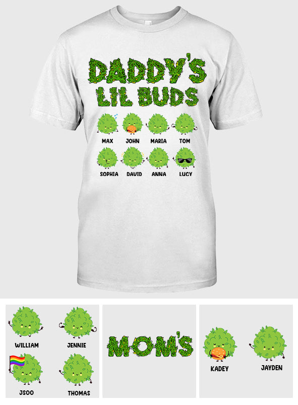 Daddy's Lil Buds – Personalisiertes Weed-T-Shirt und Hoodie