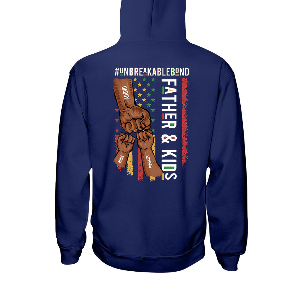 Father & Son Unbreakablebond - Personalized African American T-shirt and Hoodie