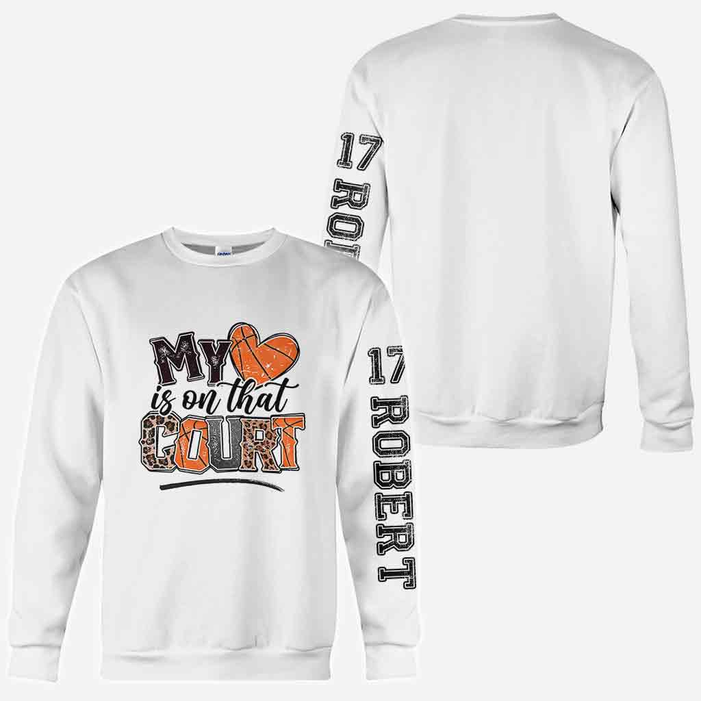 Mein Herz schlägt für diesen Basketballplatz – Personalisiertes Basketball-Shirt