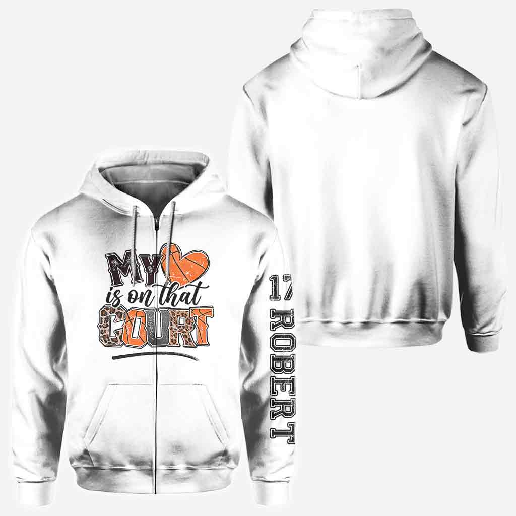 Mein Herz schlägt für diesen Basketballplatz – Personalisiertes Basketball-Shirt