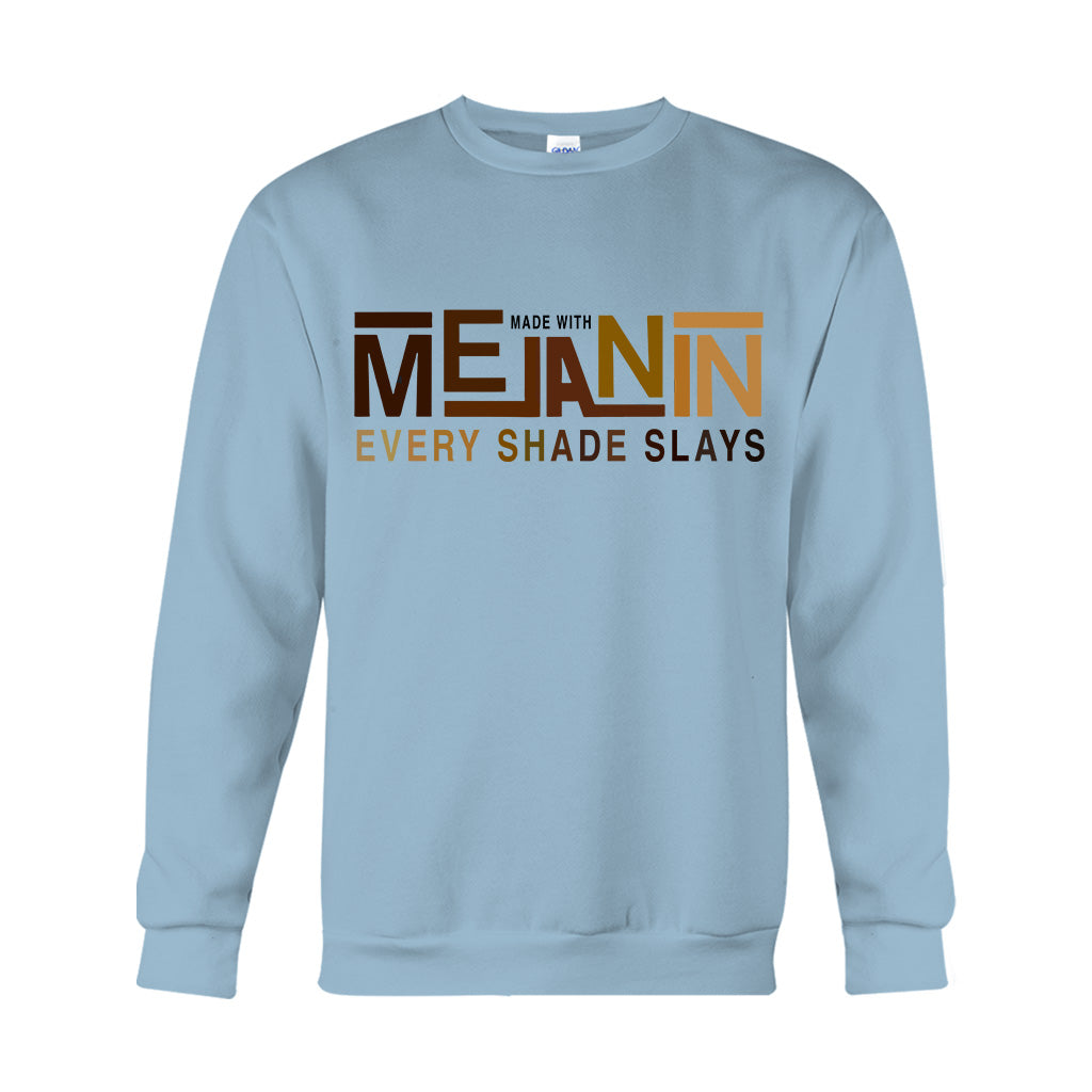 Hergestellt mit Melanin – T-Shirt und Hoodie für Afroamerikaner