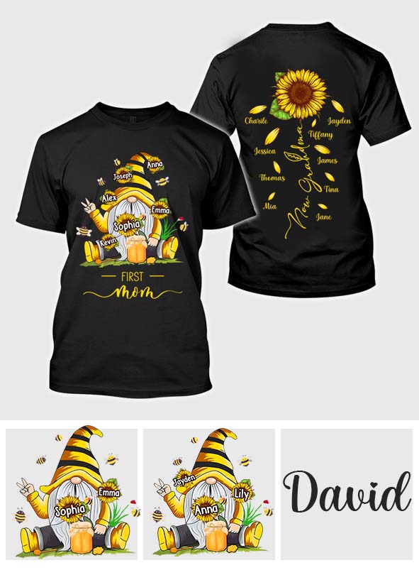 Erst Mutter, jetzt Oma – Personalisiertes Mutter-Shirt mit beliebigem Kindernamen