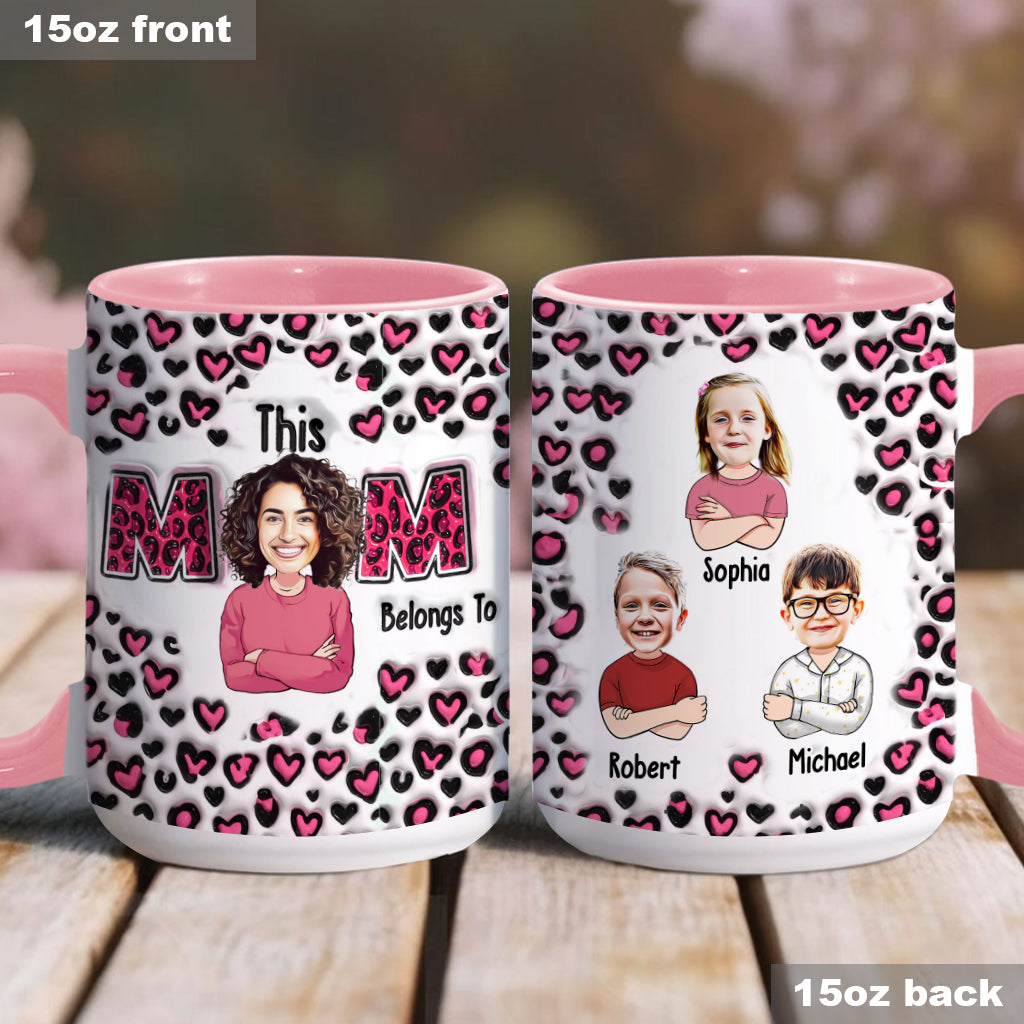Diese Mama gehört zu - Personalisierte Tasse mit Mutter-Akzent