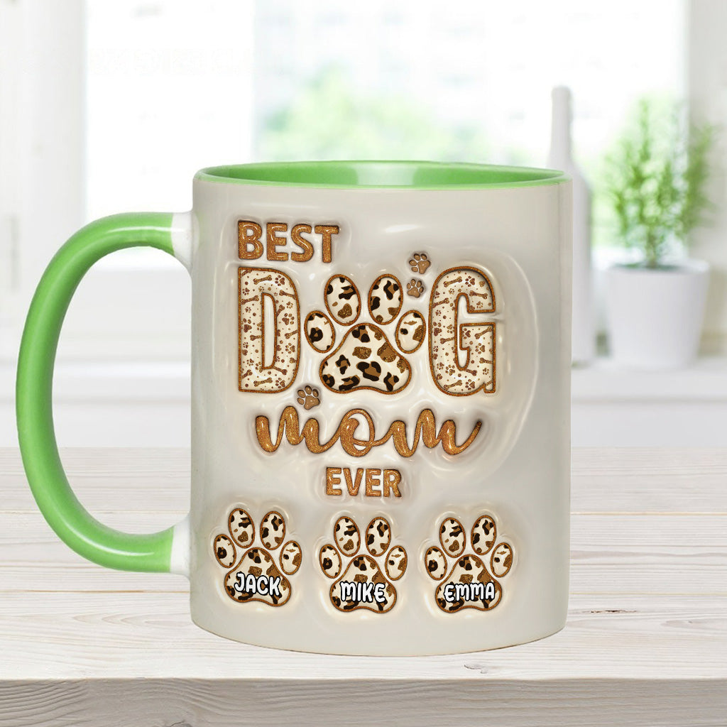 Die beste Hundemama aller Zeiten - Personalisierte Tasse mit Hundemotiv