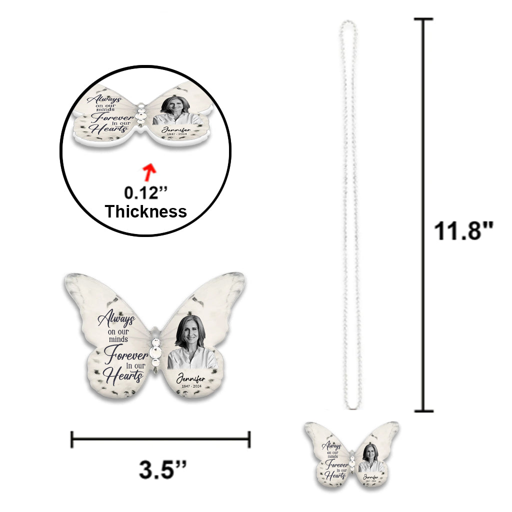Ich trage dich in meinem Herzen – Personalisierter Gedenk-Autoanhänger