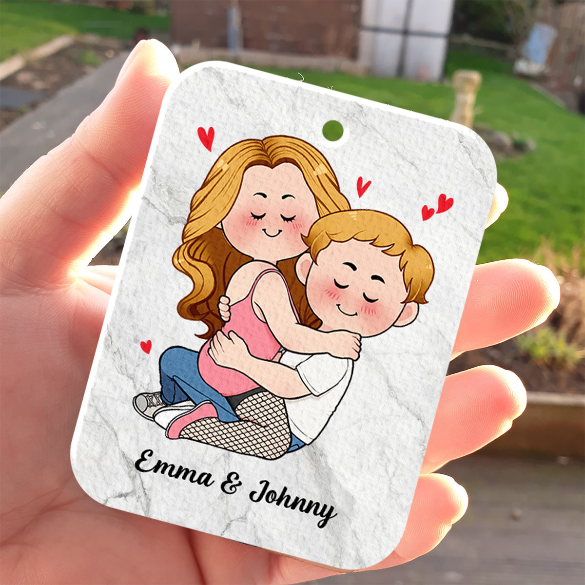 Ich brauche dich heute Abend, also komm gut nach Hause – Personalisierter rechteckiger Lufterfrischer für Paare