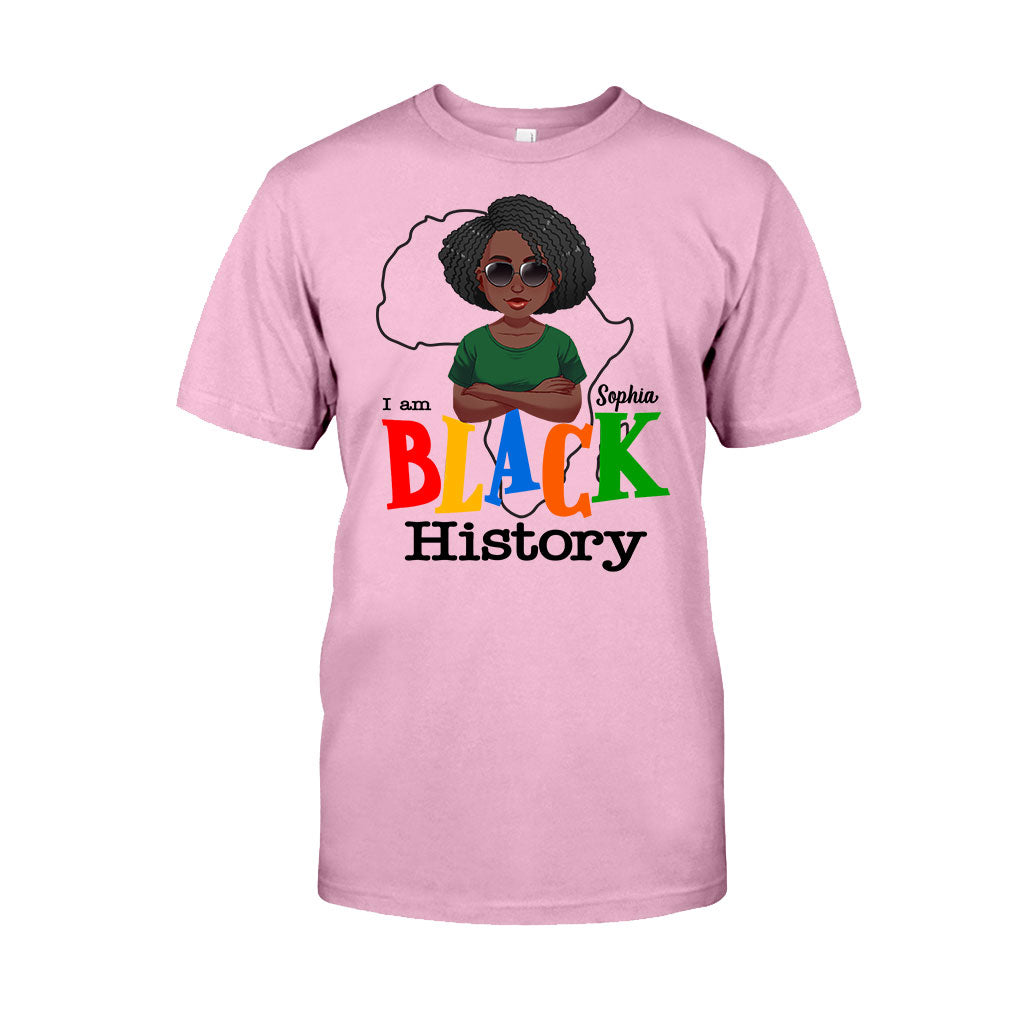 I Am Black History - Personalized African American T-shirt And Hoodie