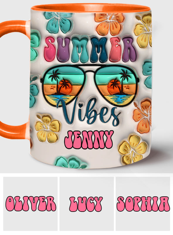 Sommerfeeling aufblasbar – Personalisierte Tasse für Meeresliebhaber