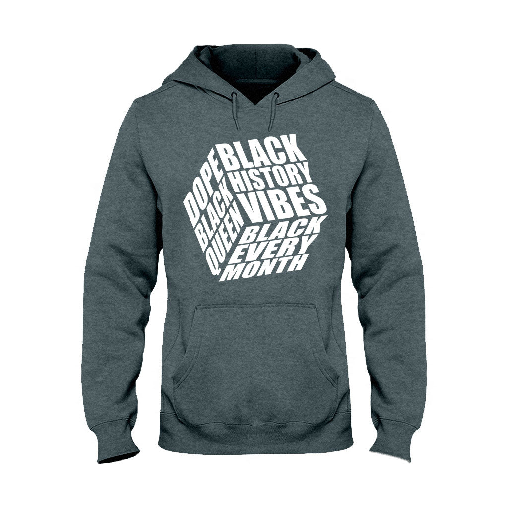 Schwarze Geschichte – Personalisiertes T-Shirt und Hoodie für Afroamerikaner