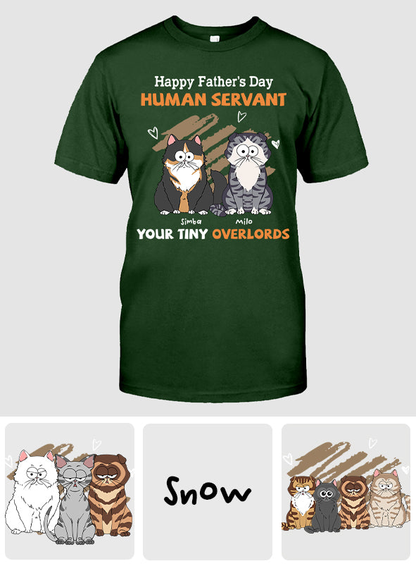 An meinen menschlichen Diener – Personalisiertes Katzen-T-Shirt und Hoodie