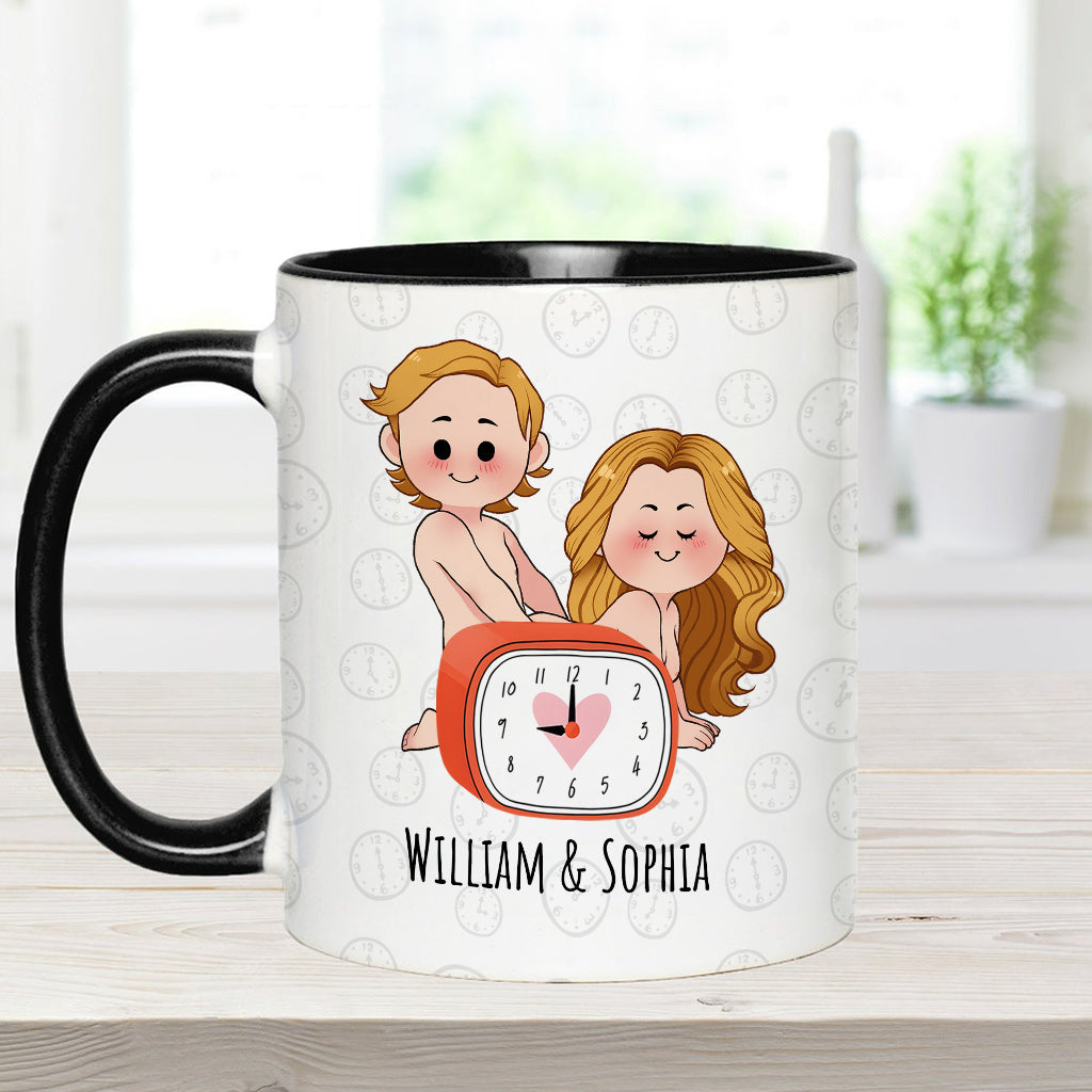 Für dich würde ich bis nach 21 Uhr aufbleiben – Personalisierte Tasse für Paare