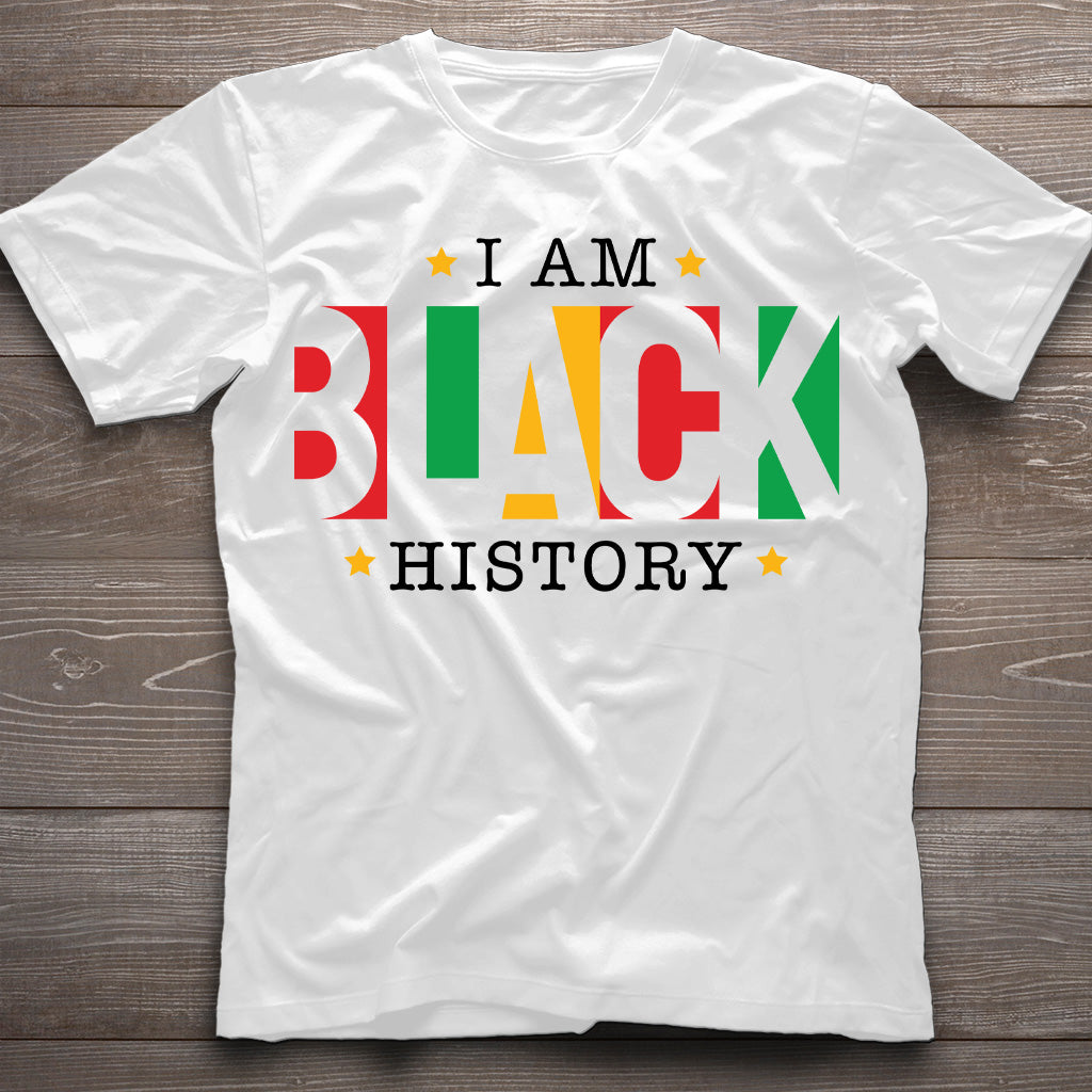 I Am Black History - Personalized African American T-shirt And Hoodie
