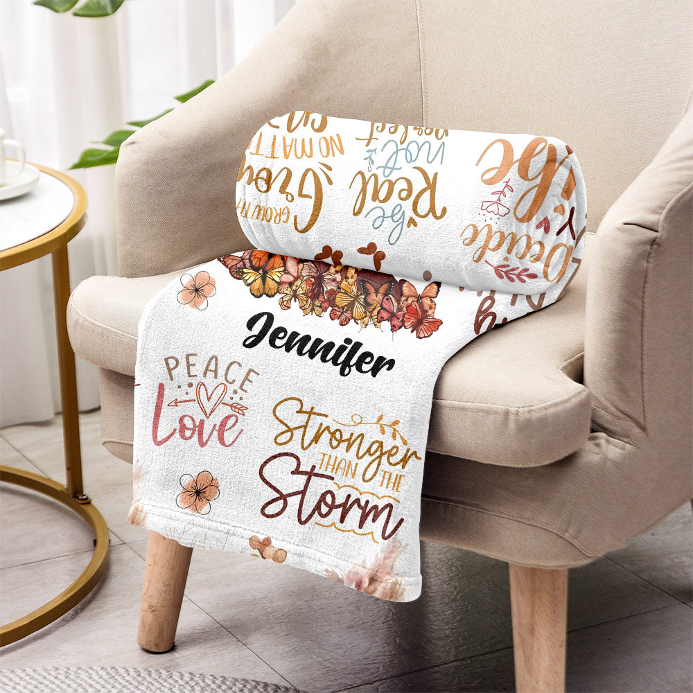 I Decided My Vibe - Personalized African American Blanket