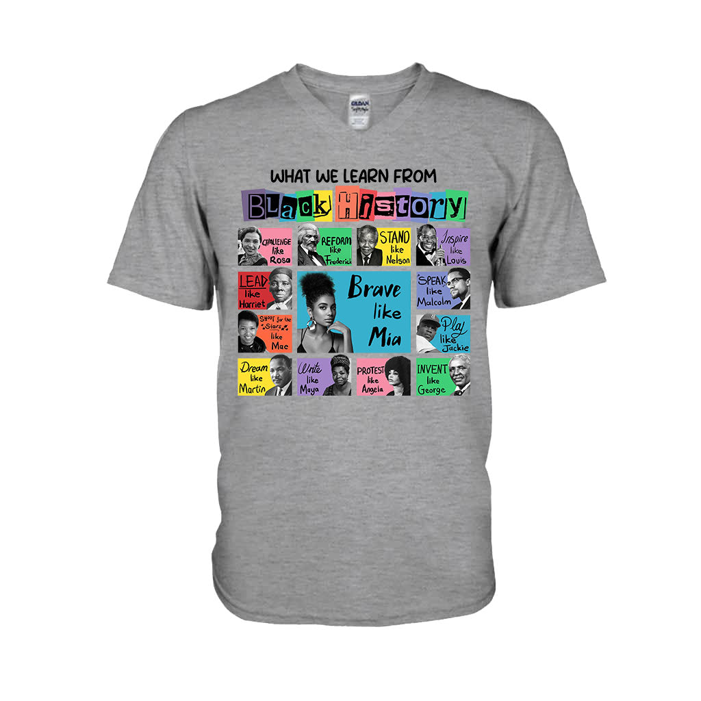 Was wir aus der Geschichte der Schwarzen lernen – Personalisiertes T-Shirt und Hoodie für Afroamerikaner