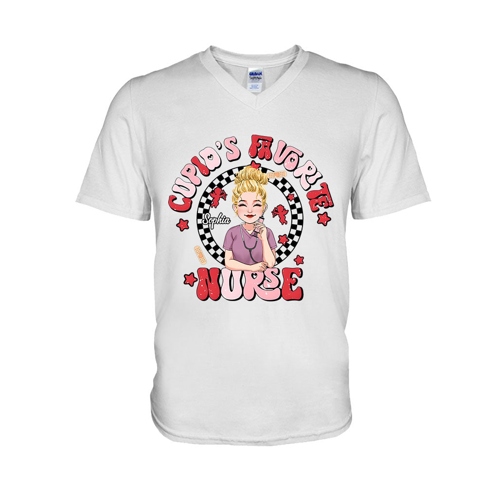 Cupid Lieblingskrankenschwester – Personalisiertes T-Shirt und Hoodie für Krankenschwestern