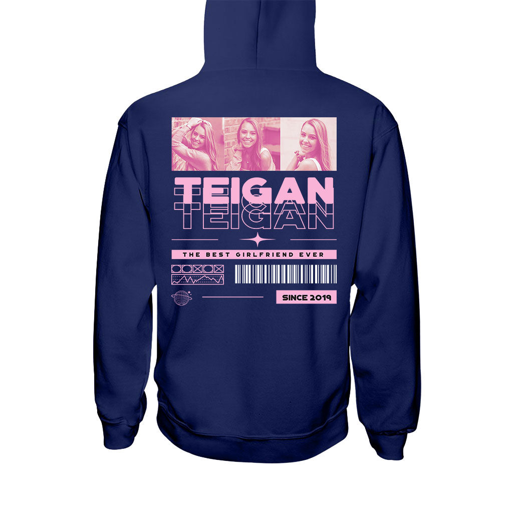 Meine Freundin – Personalisiertes Partner-T-Shirt und Hoodie