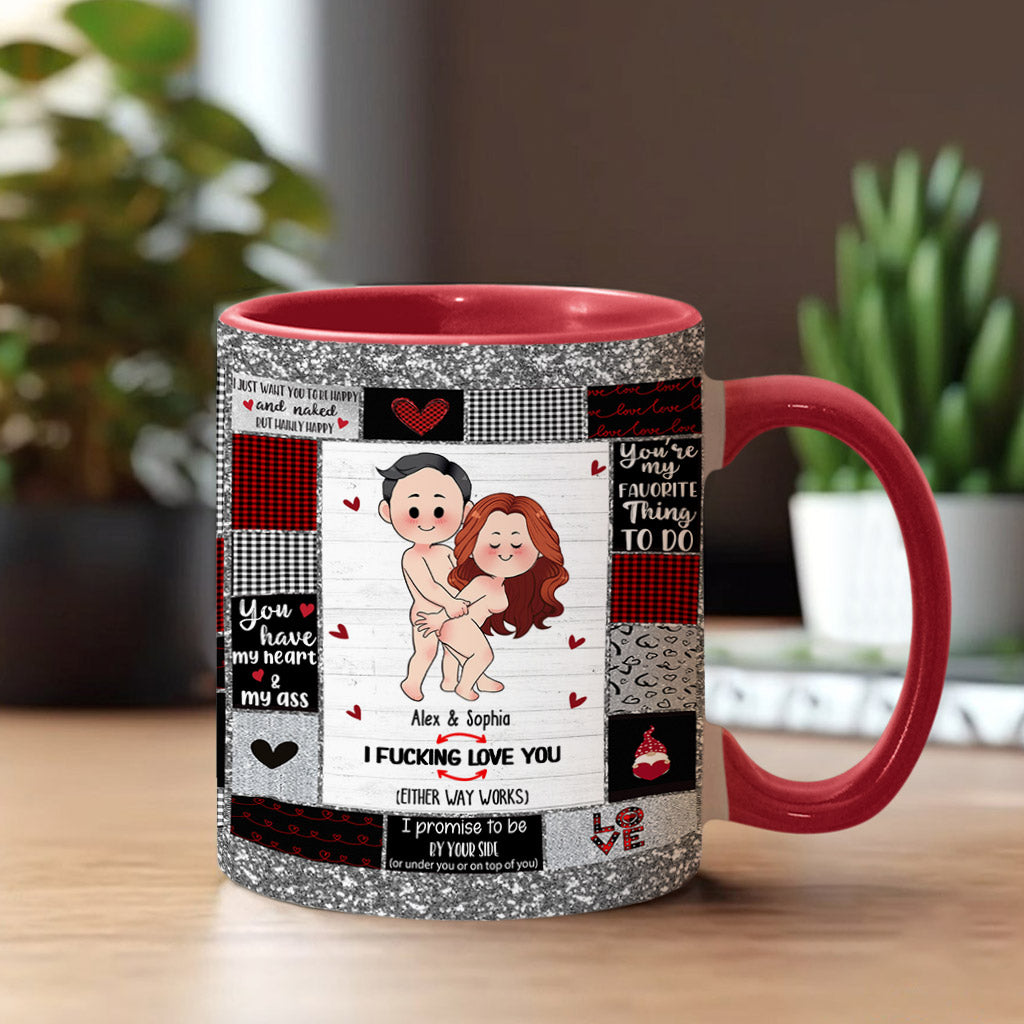 Ich liebe dich – Personalisierte Tasse für Paare