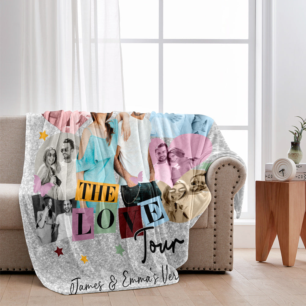 Die Liebestour – Unsere Version – Personalisierte Pärchendecke