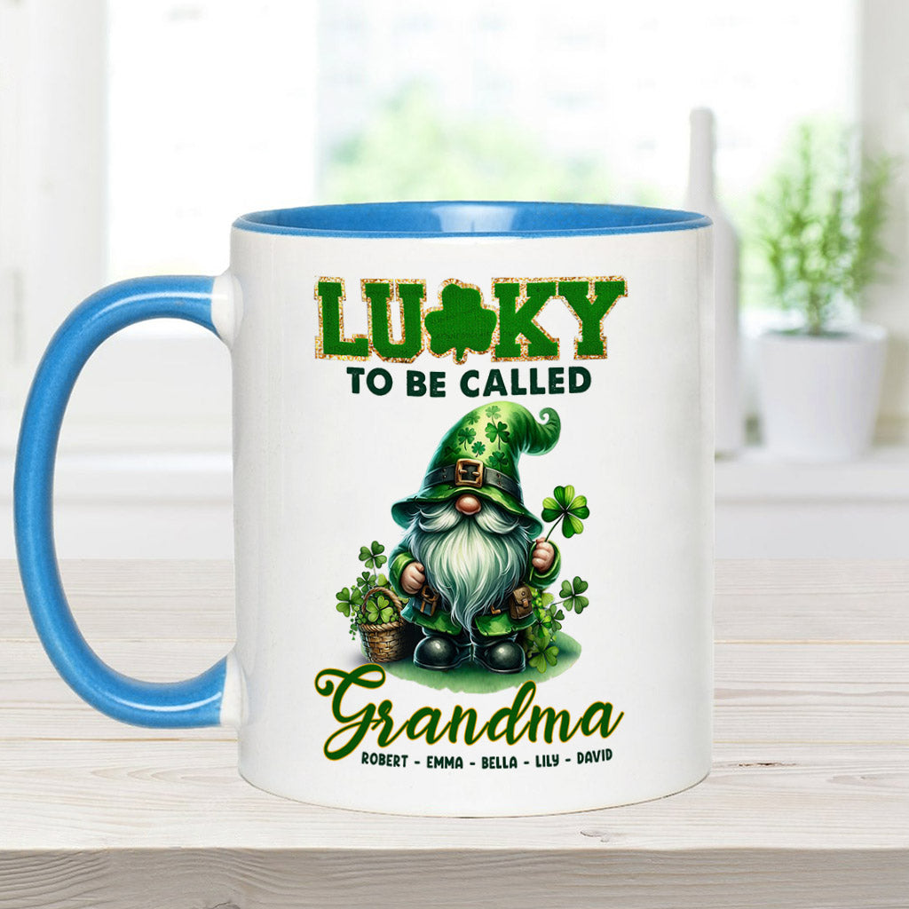 Glücklich, Nana/Mimi genannt zu werden... - Personalisierte Tasse mit Oma-Akzent