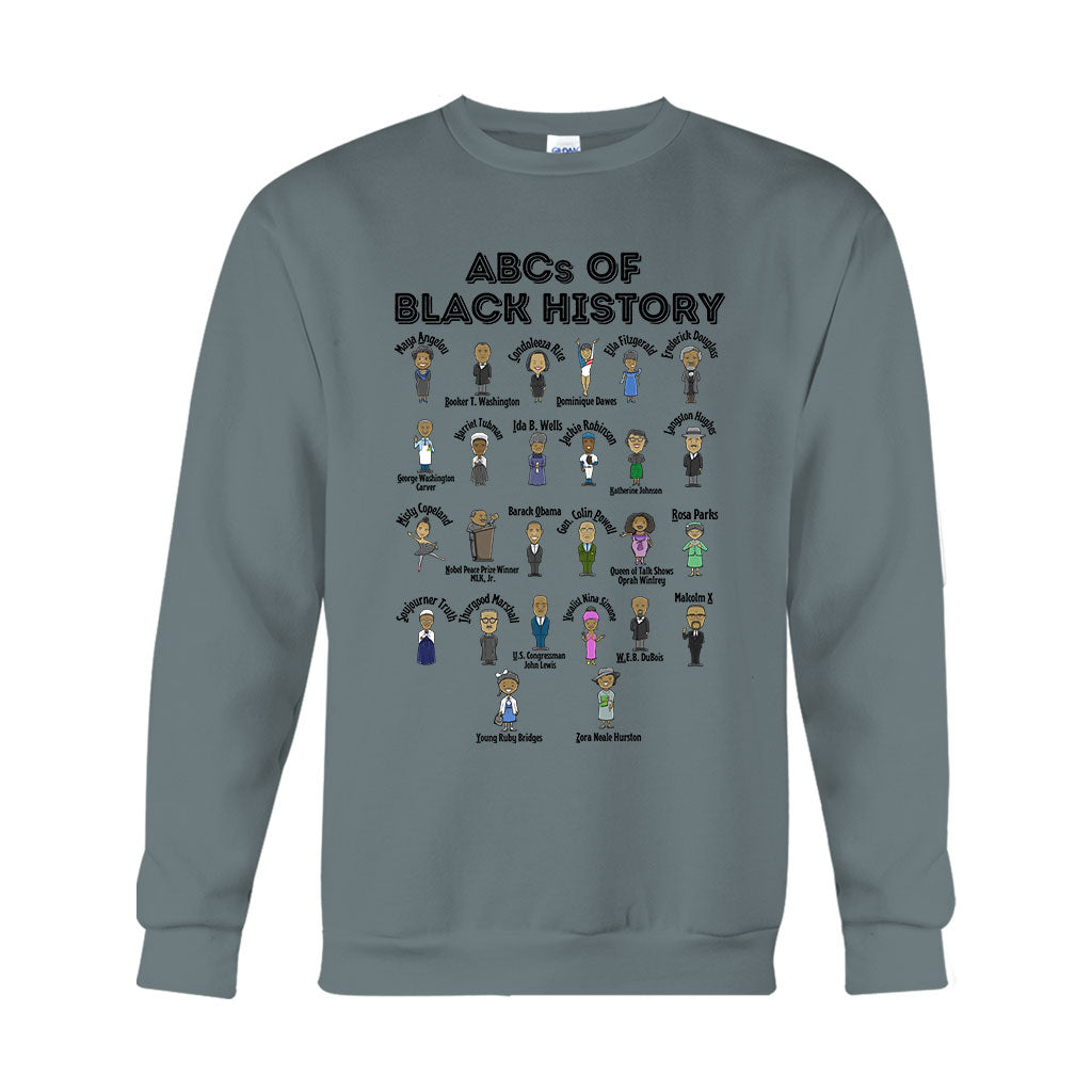 ABCs der schwarzen Geschichte – Personalisiertes T-Shirt und Hoodie für Afroamerikaner
