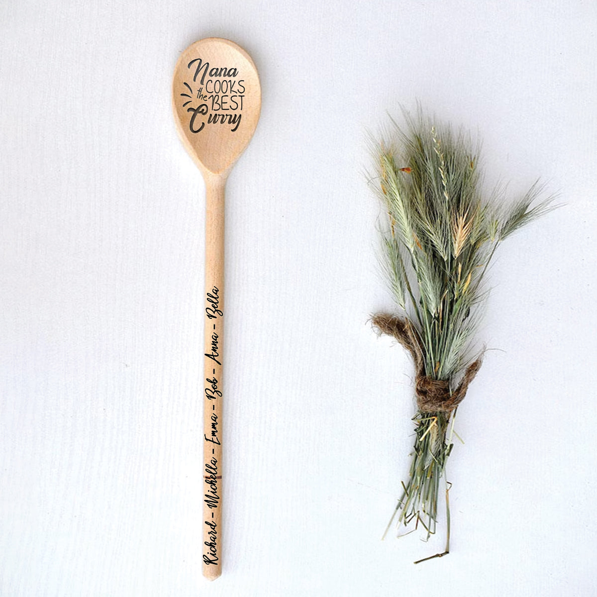 Mama/Oma/Mama... kocht das beste Essen – personalisierter Holzlöffel für Mütter