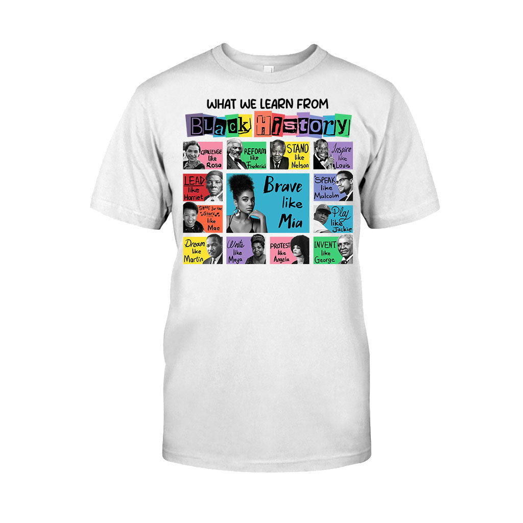Was wir aus der Geschichte der Schwarzen lernen – Personalisiertes T-Shirt und Hoodie für Afroamerikaner