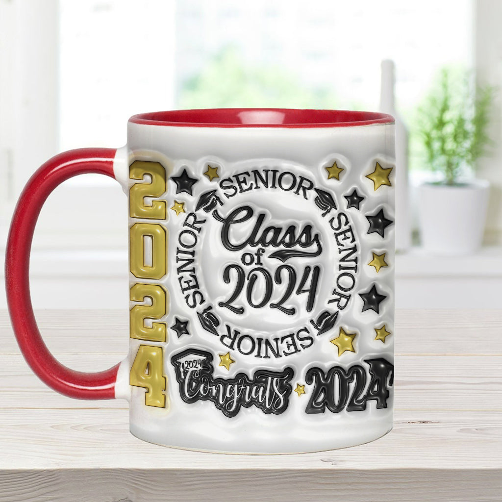 Abschlussjahrgang 2024 – Personalisierte Tasse mit Abschlussakzent
