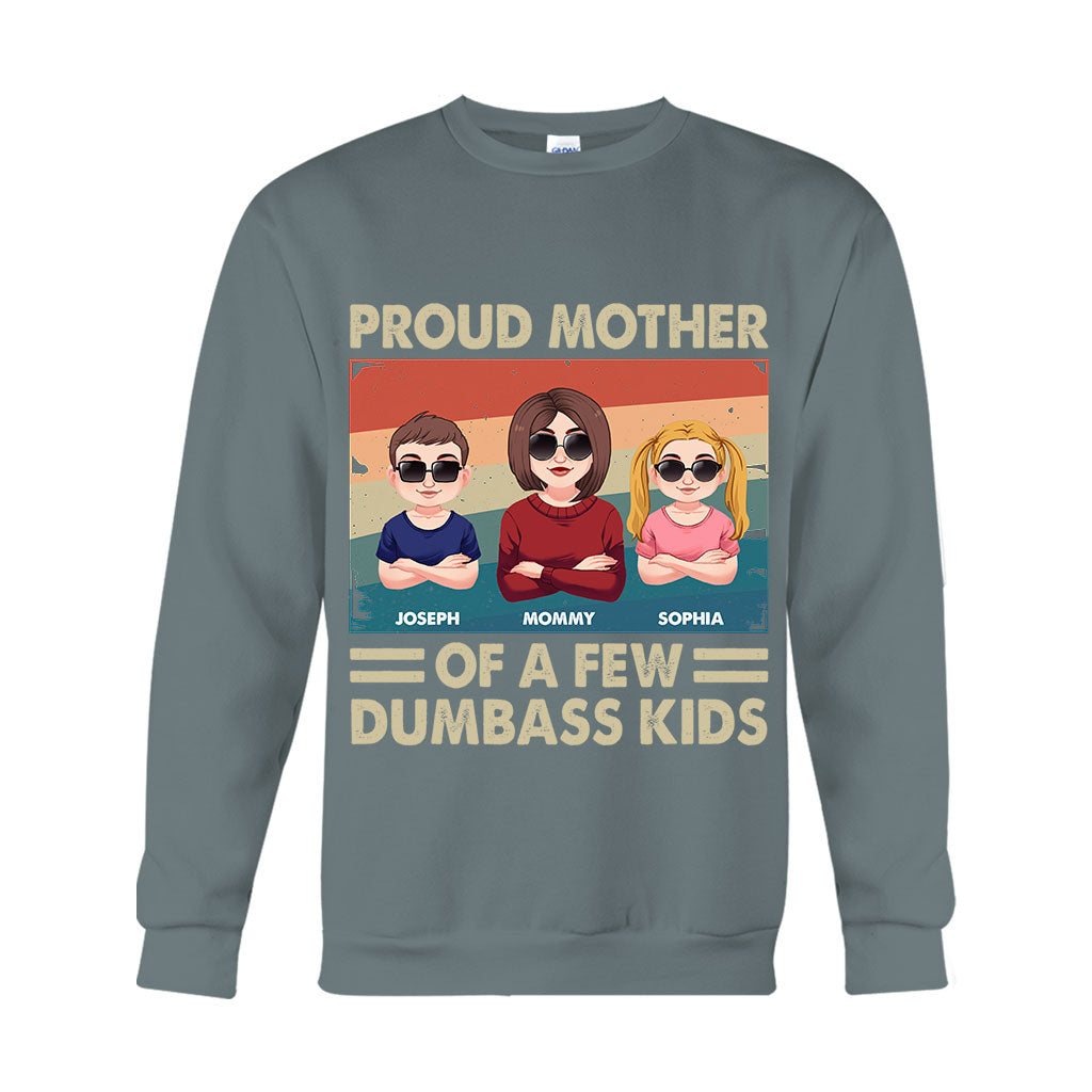 Stolze Mutter mehrerer Kinder – Personalisiertes Mutter-T-Shirt und Hoodie