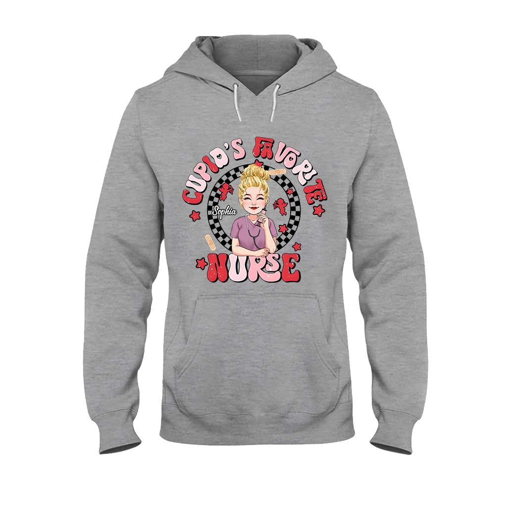 Cupid Lieblingskrankenschwester – Personalisiertes T-Shirt und Hoodie für Krankenschwestern