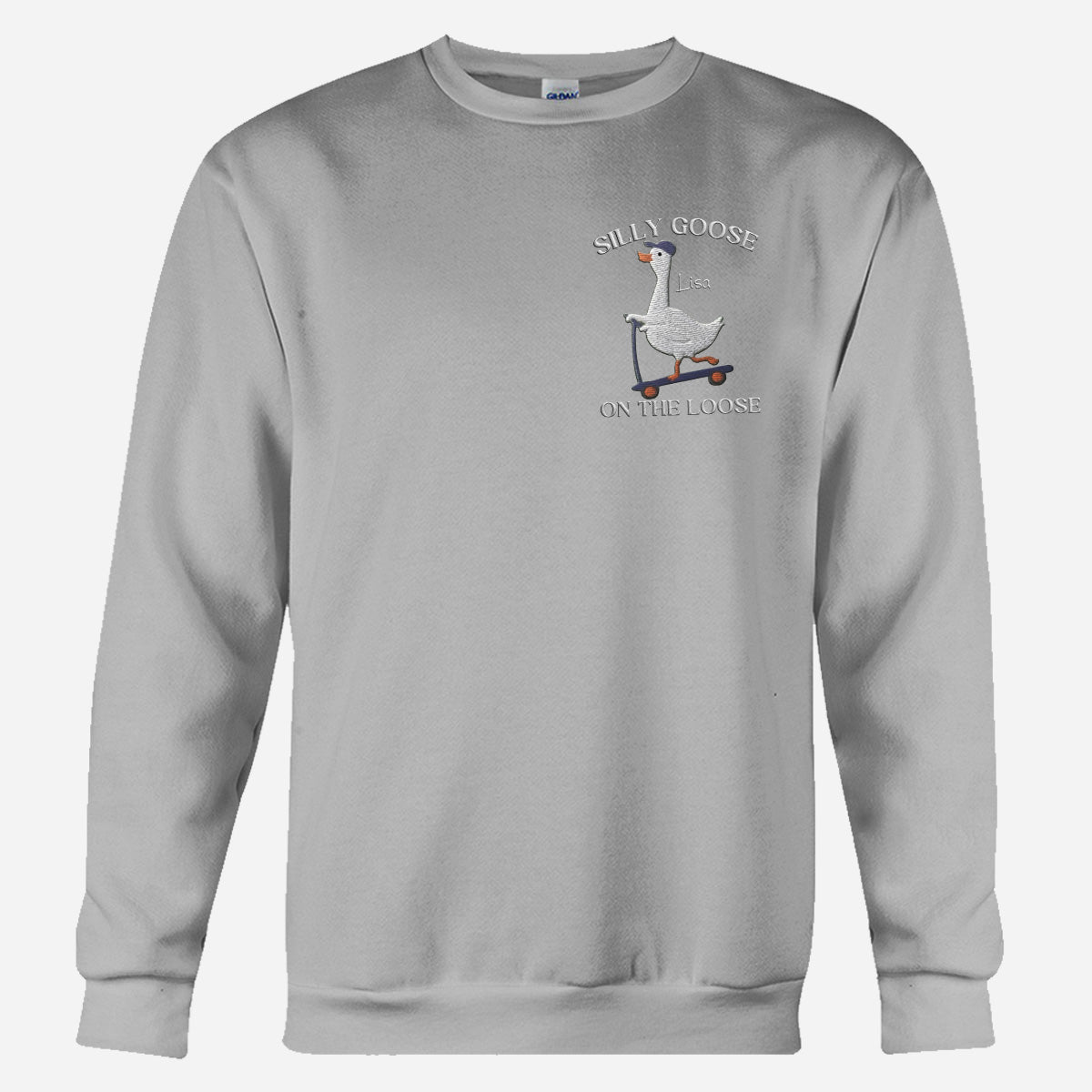 Besticktes Sweatshirt mit sarkastischem Spruch – Personalisierter Pullover mit Stickerei