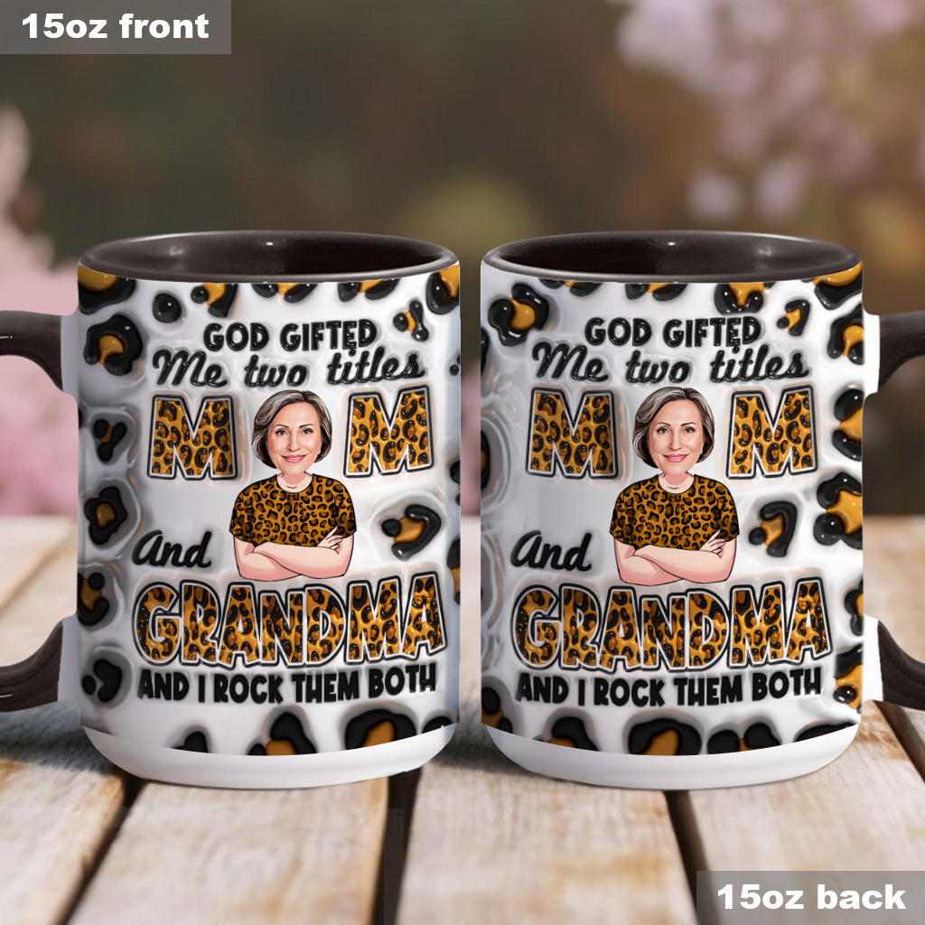 Gott schenkte mir zwei Titel – Personalisierte Tasse mit Oma-Akzent